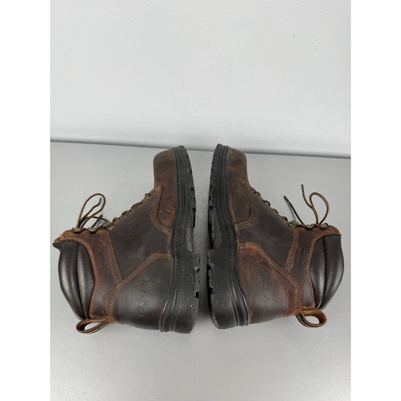 Carolina 6" Work Boots Mens Size 11 D Steel Toe Internal Met Guard Brown Leather - Picture 4 of 8